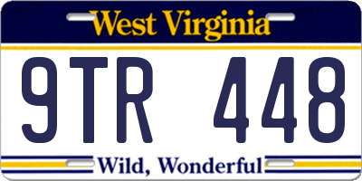 WV license plate 9TR448