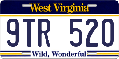 WV license plate 9TR520