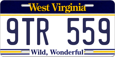 WV license plate 9TR559