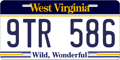 WV license plate 9TR586