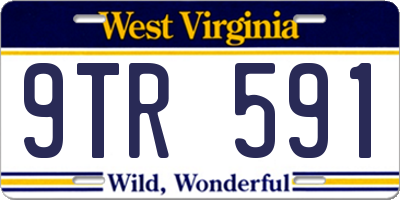 WV license plate 9TR591