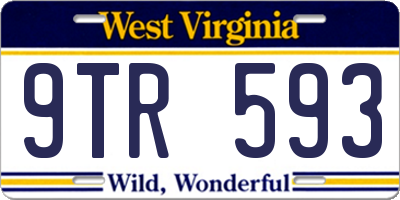 WV license plate 9TR593