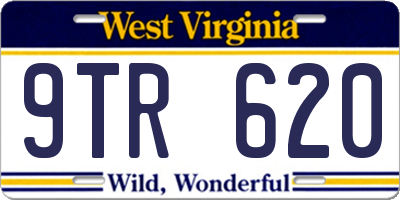 WV license plate 9TR620