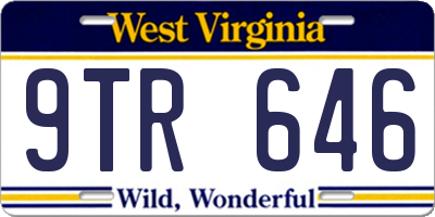 WV license plate 9TR646