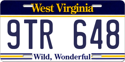 WV license plate 9TR648