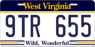 WV license plate 9TR655