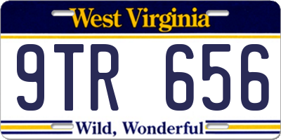 WV license plate 9TR656