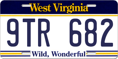 WV license plate 9TR682