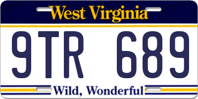 WV license plate 9TR689