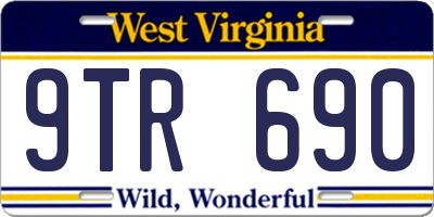 WV license plate 9TR690