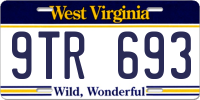 WV license plate 9TR693