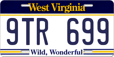 WV license plate 9TR699