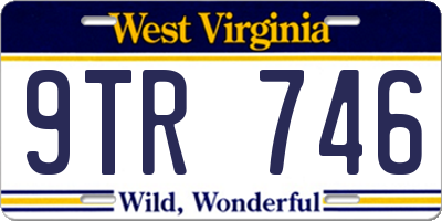 WV license plate 9TR746