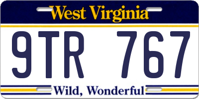 WV license plate 9TR767