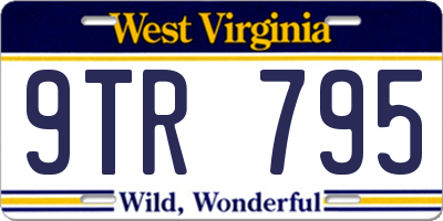 WV license plate 9TR795