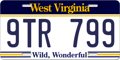WV license plate 9TR799