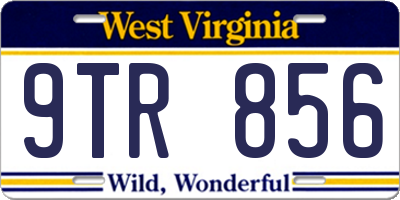 WV license plate 9TR856
