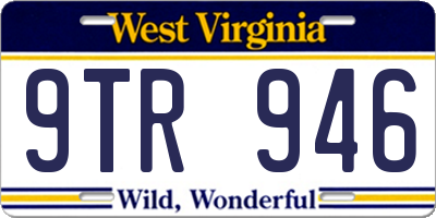 WV license plate 9TR946