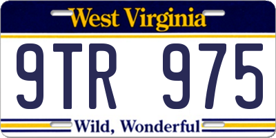 WV license plate 9TR975