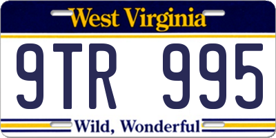 WV license plate 9TR995
