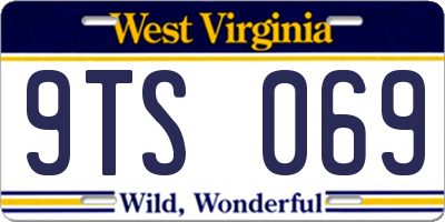 WV license plate 9TS069