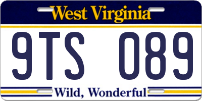 WV license plate 9TS089