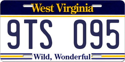 WV license plate 9TS095