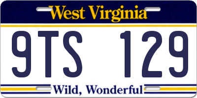WV license plate 9TS129