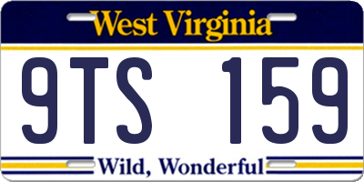 WV license plate 9TS159