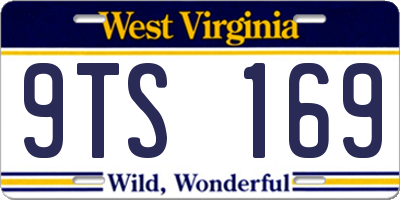 WV license plate 9TS169