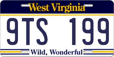WV license plate 9TS199