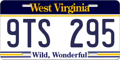 WV license plate 9TS295