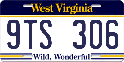 WV license plate 9TS306