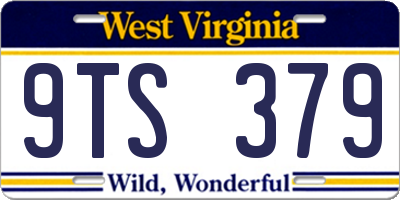 WV license plate 9TS379
