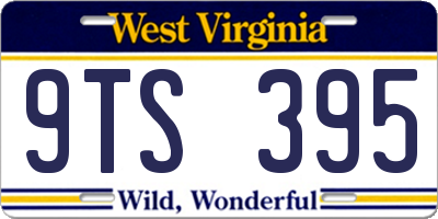 WV license plate 9TS395