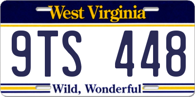 WV license plate 9TS448