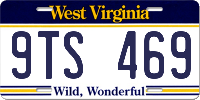 WV license plate 9TS469