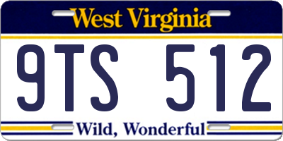 WV license plate 9TS512
