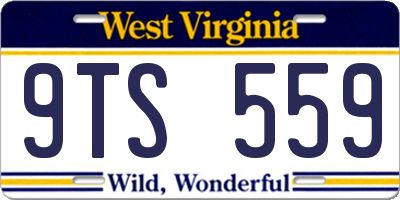WV license plate 9TS559
