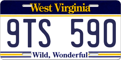WV license plate 9TS590