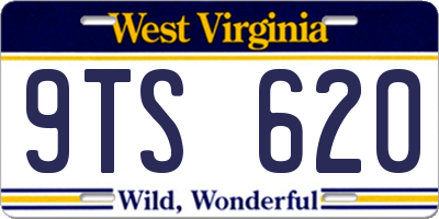 WV license plate 9TS620