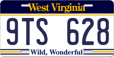 WV license plate 9TS628