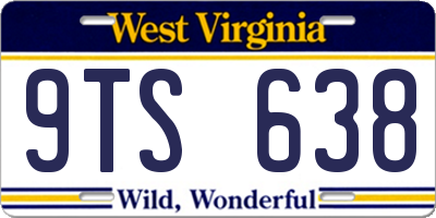 WV license plate 9TS638