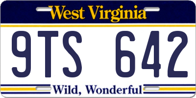 WV license plate 9TS642