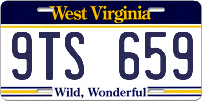 WV license plate 9TS659