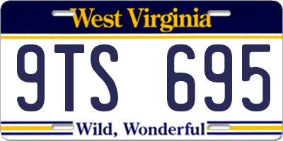 WV license plate 9TS695