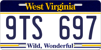 WV license plate 9TS697