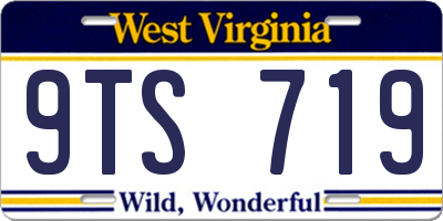 WV license plate 9TS719