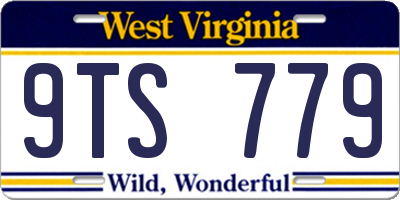 WV license plate 9TS779