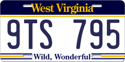 WV license plate 9TS795